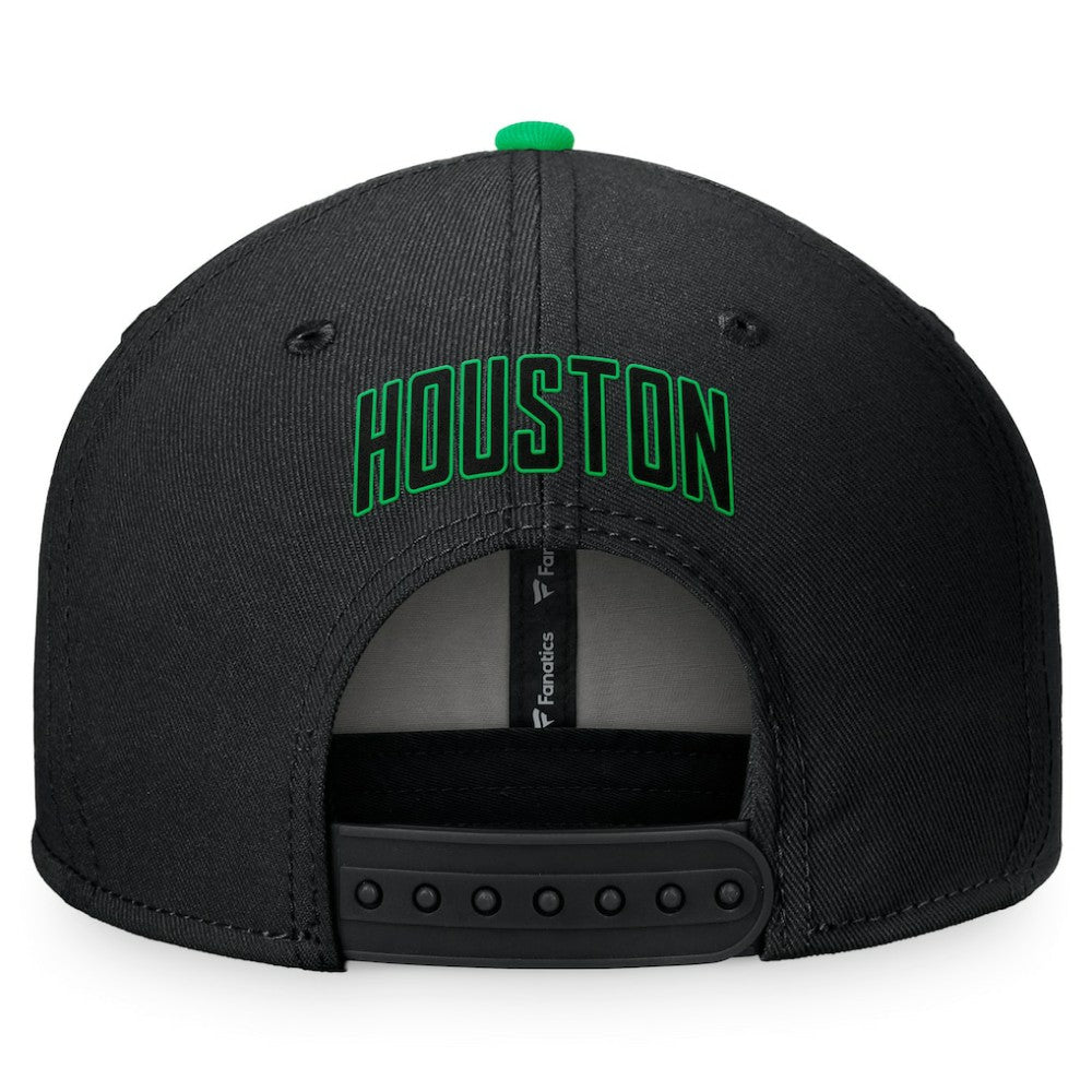 Houston Astros Lucky Snapback Hat - Black/Kelly Green