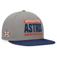 Houston Astros Line Drive Two-Tone Snapback Hat - Gray/Navy