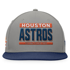 Houston Astros Line Drive Two-Tone Snapback Hat - Gray/Navy