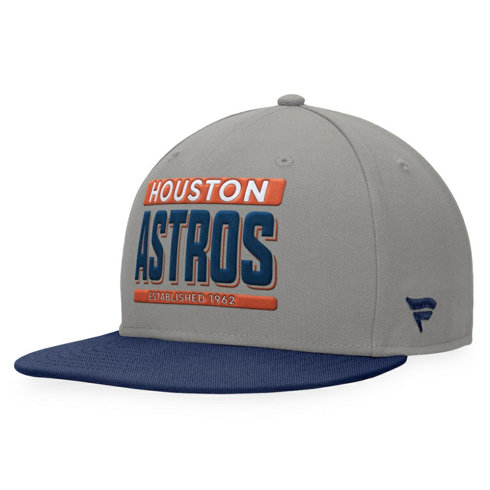 Houston Astros Line Drive Two-Tone Snapback Hat - Gray/Navy