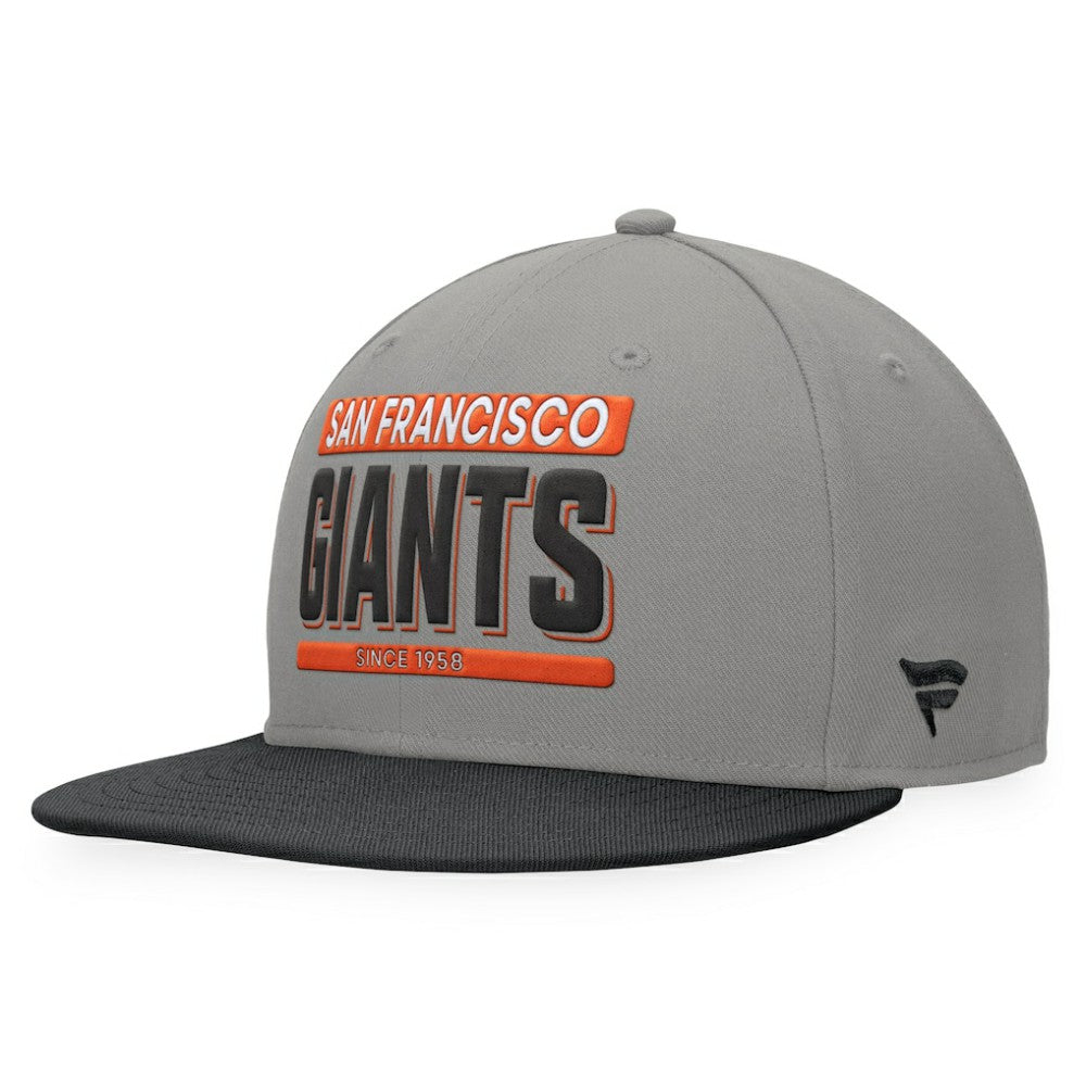 San Francisco Giants Line Drive Two-Tone Snapback Hat - Gray/Black