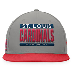 St. Louis Cardinals Line Drive Two-Tone Snapback Hat - Gray/Red