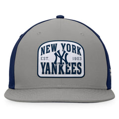 New York Yankees Cycle Snapback Hat - Gray/Navy