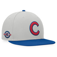 Chicago Cubs Glory Days Two-Tone Snapback Hat - Gray/Royal