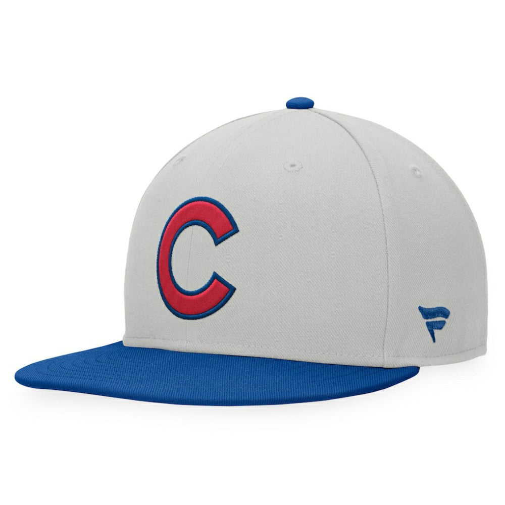 Chicago Cubs Glory Days Two-Tone Snapback Hat - Gray/Royal