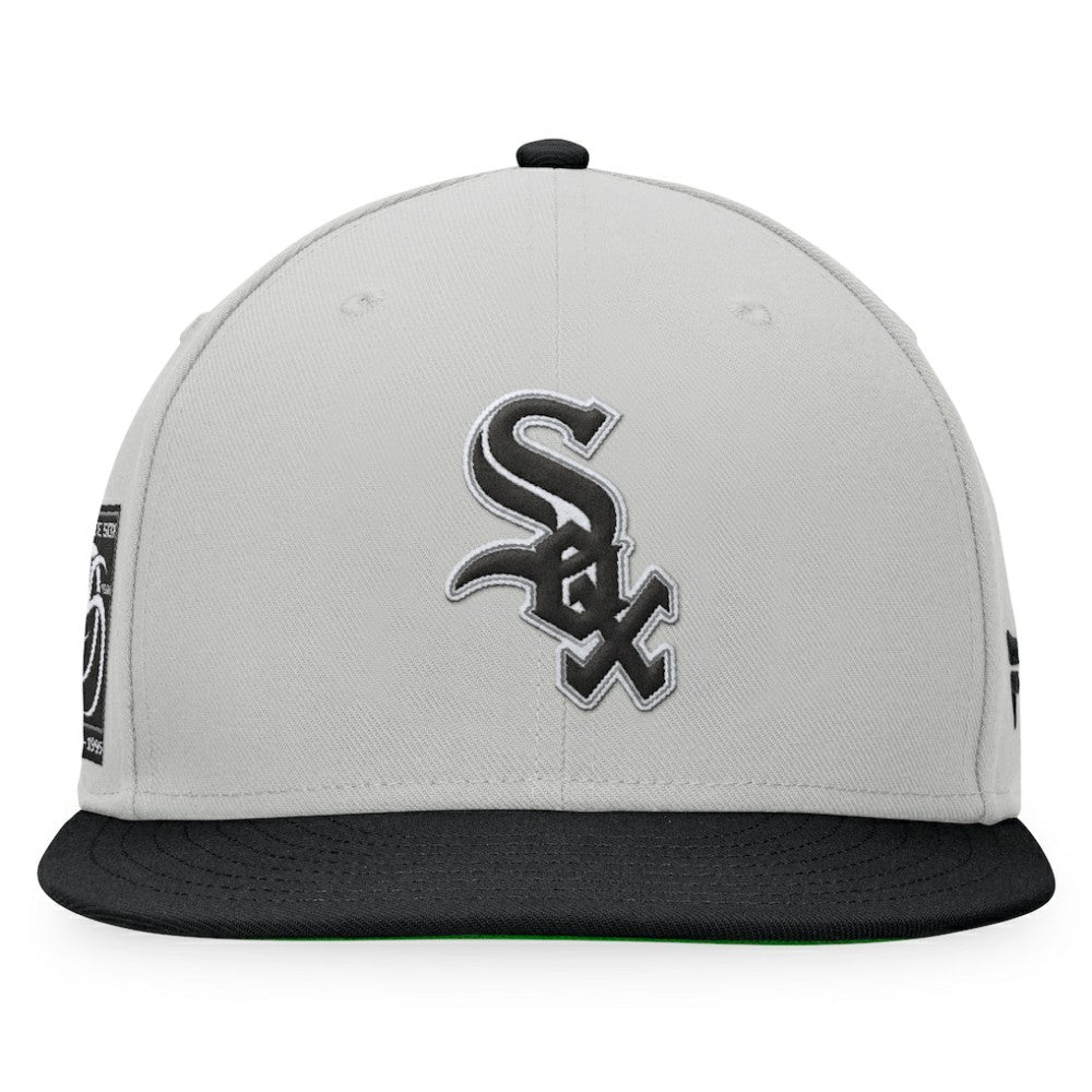Chicago White Sox Glory Days Two-Tone Snapback Hat - Gray/Black
