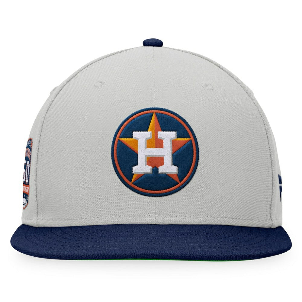 Houston Astros Glory Days Two-Tone Snapback Hat - Gray/Navy