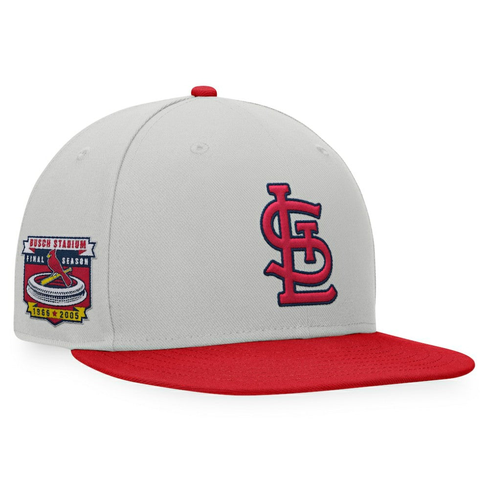 St. Louis Cardinals Glory Days Two-Tone Snapback Hat - Gray/Red