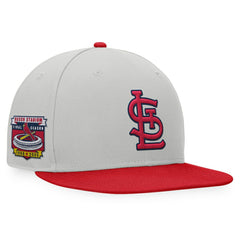 St. Louis Cardinals Glory Days Two-Tone Snapback Hat - Gray/Red