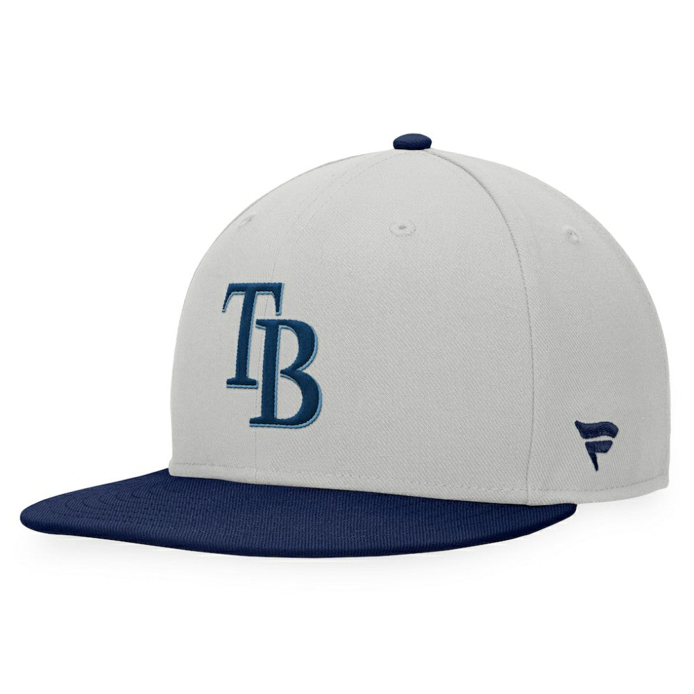 Tampa Bay Rays Glory Days Two-Tone Snapback Hat - Gray/Navy