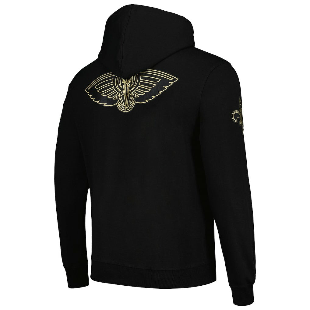 New Orleans Pelicans Pro Standard Black & Gold Pullover Hoodie shop