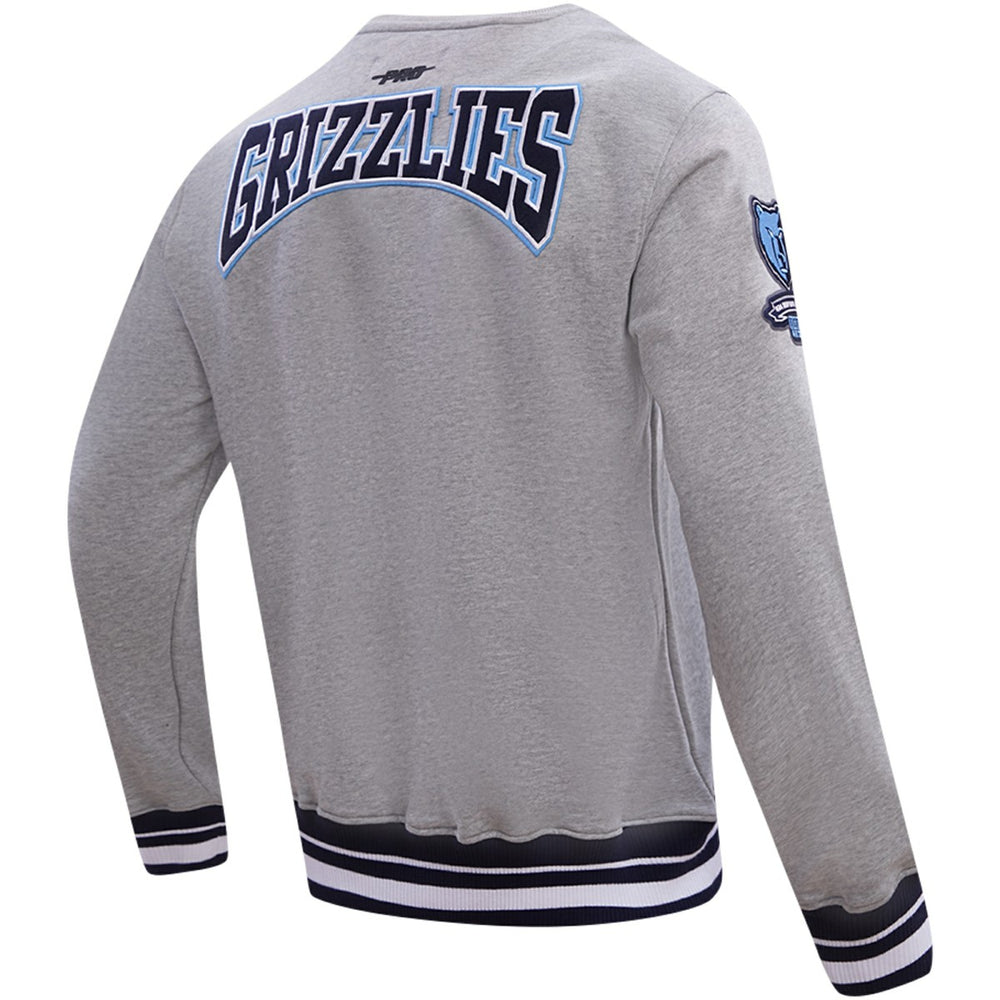 Memphis Grizzlies Pro Standard Crest Emblem Pullover Sweatshirt - Heather Gray discount