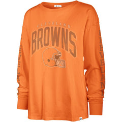 NFL Cleveland Browns '47 Women's Tom Cat Lightweight Long Sleeve T-Shirt