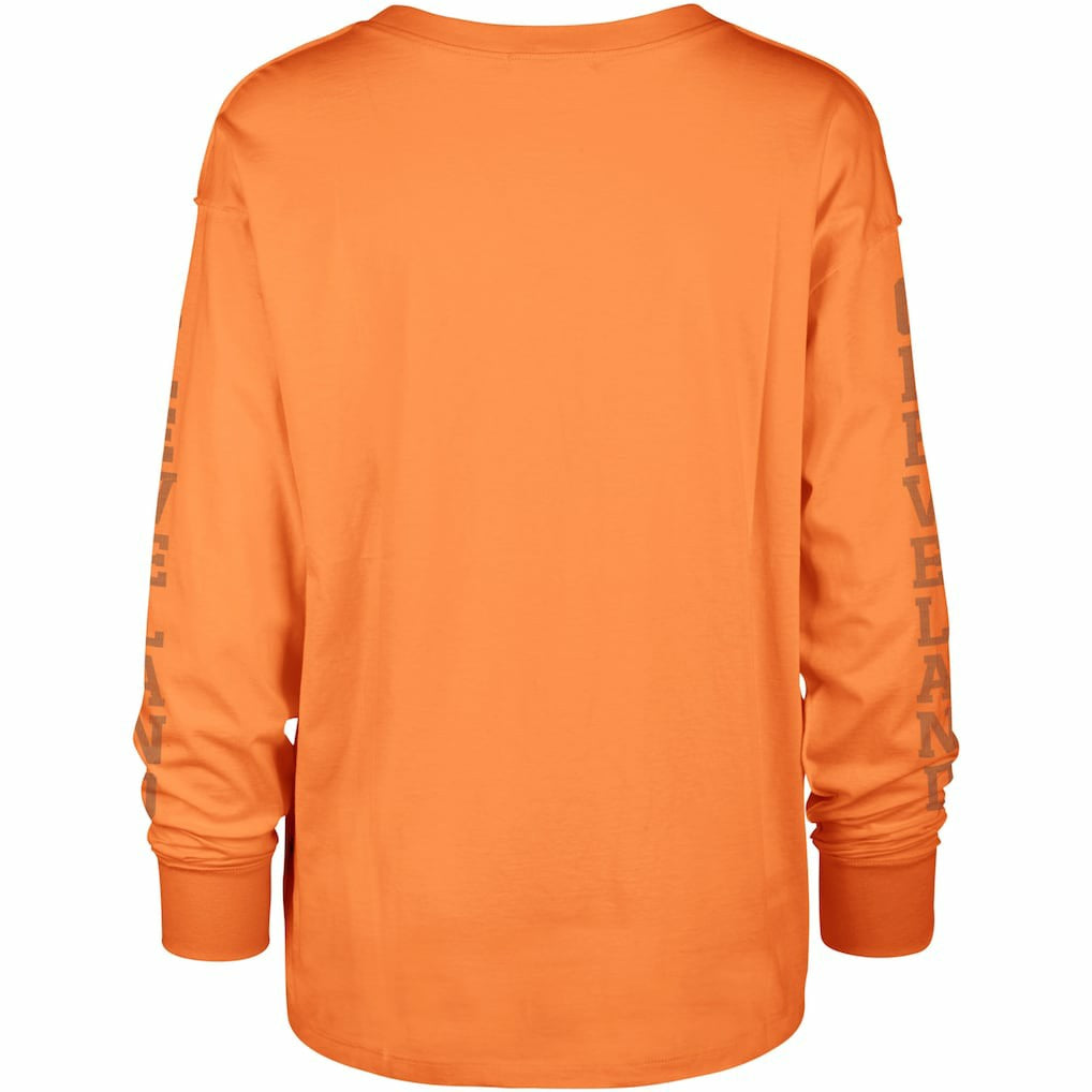 NFL Cleveland Browns '47 Women's Tom Cat Lightweight Long Sleeve T-Shirt