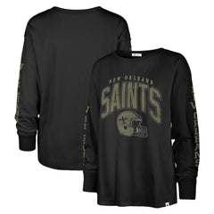 NFL New Orleans Saints '47 Women's Tom Cat Lightweight Long Sleeve T-Shirt