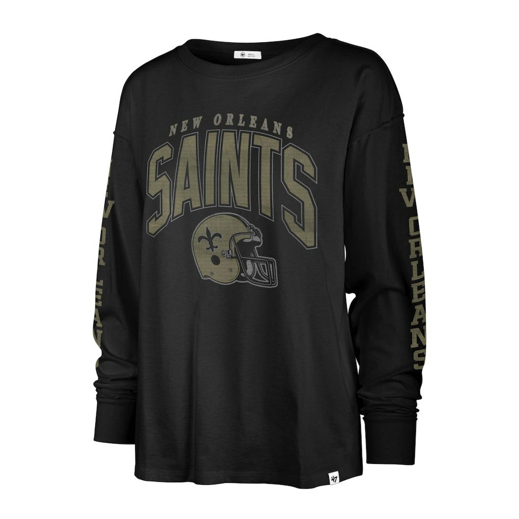 NFL New Orleans Saints '47 Women's Tom Cat Lightweight Long Sleeve T-Shirt