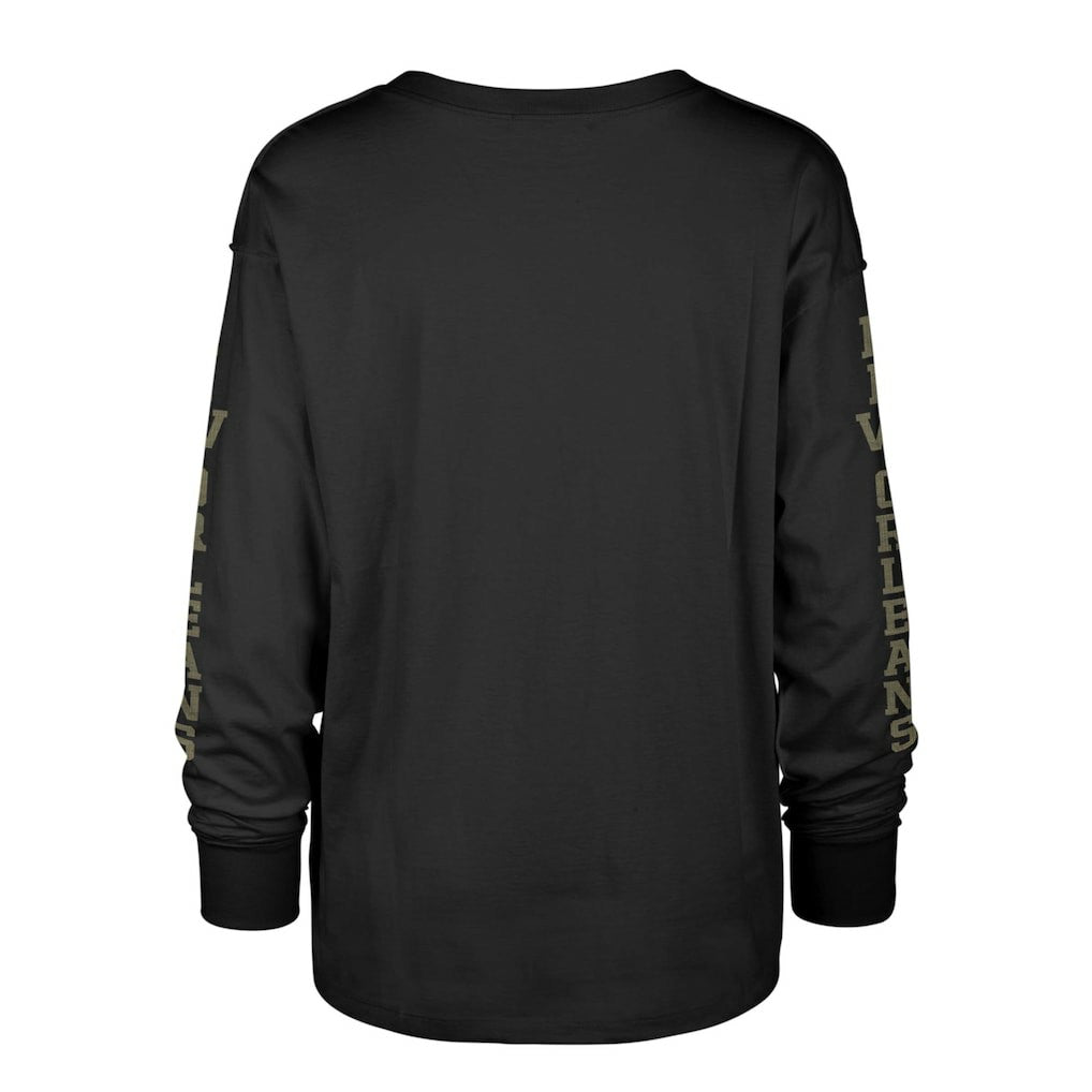 NFL New Orleans Saints '47 Women's Tom Cat Lightweight Long Sleeve T-Shirt