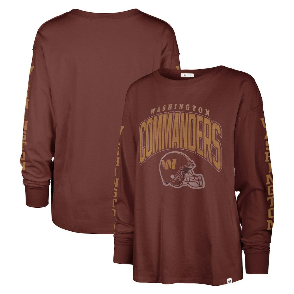 NFL Washington Commanders '47 Women's Tom Cat Lightweight Long Sleeve T-Shirt