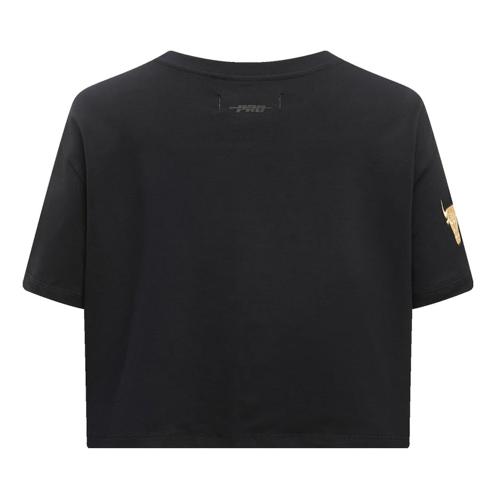 Chicago Bulls Pro Standard Women's Holiday Glam Boxy T-Shirt sale - Black on sale