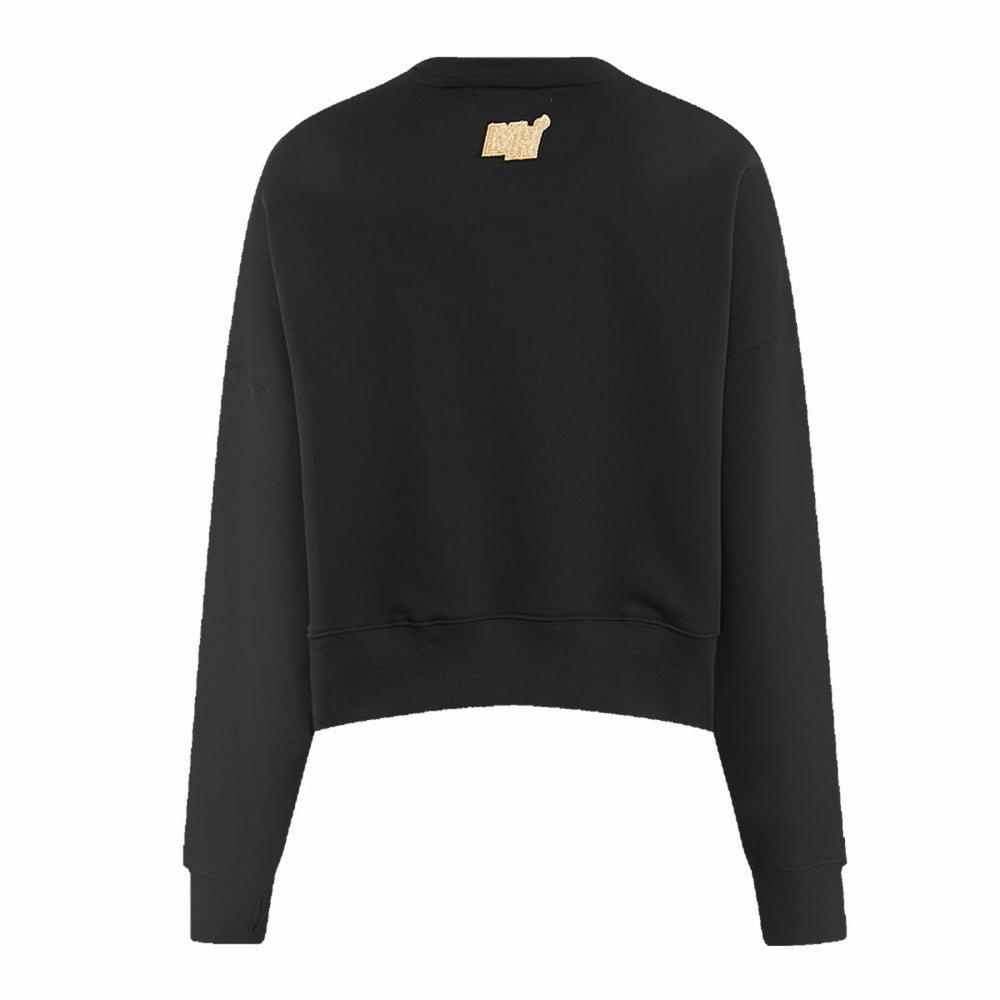 Miami Heat Pro Standard Women's Glam Cropped Pullover Sweatshirt - Black sale