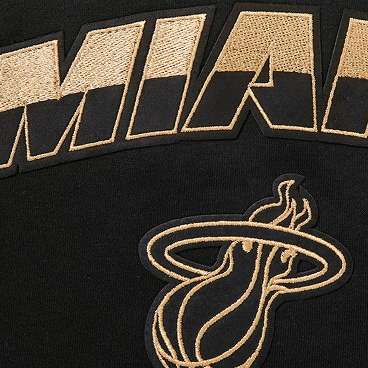Miami Heat Pro Standard Women's Glam Cropped Pullover Sweatshirt - Black sale