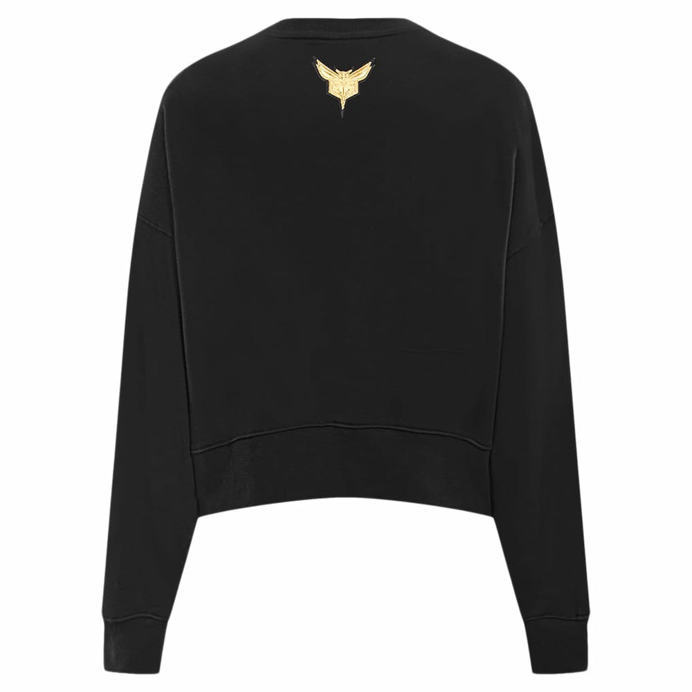 Charlotte Hornets Pro Standard Women's Glam Cropped Pullover Sweatshirt - Black online
