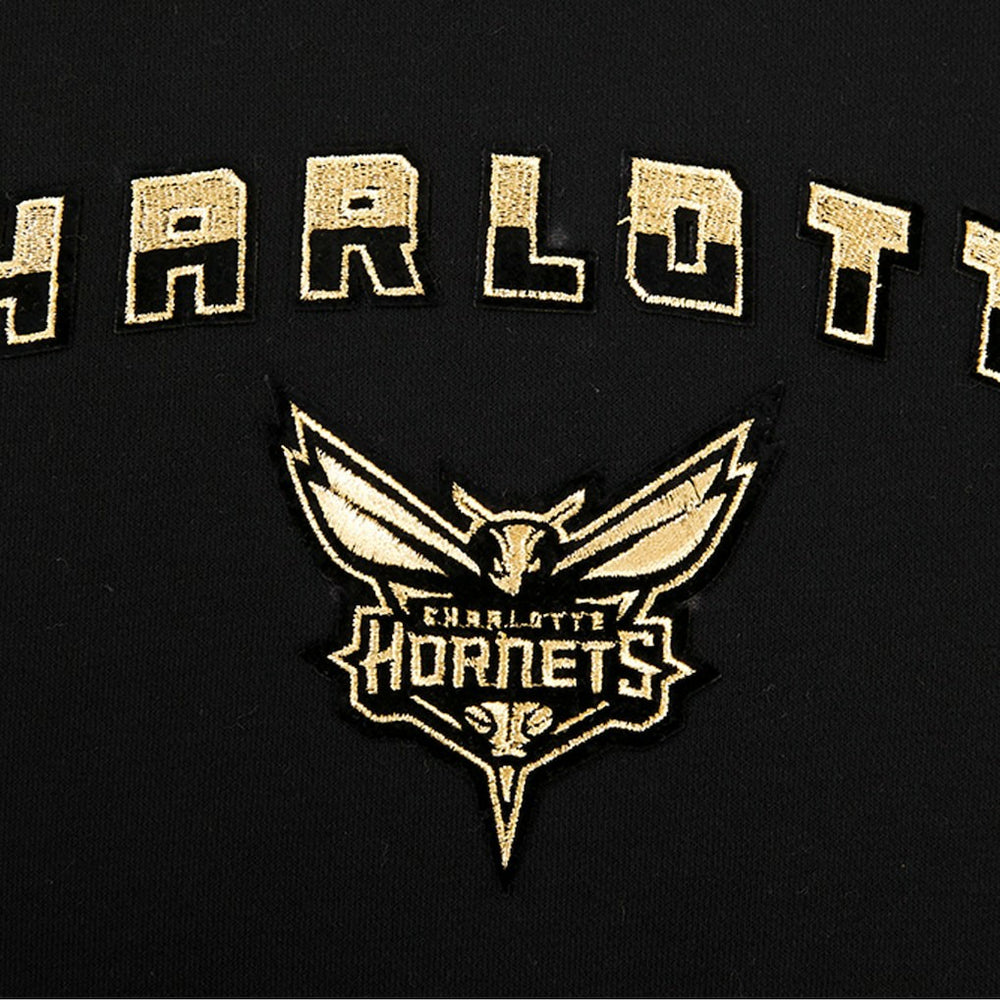 Charlotte Hornets Pro Standard Women's Glam Cropped Pullover Sweatshirt - Black online