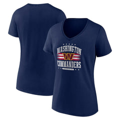 NFL Washington Commanders Women's Americana V-Neck T-Shirt
