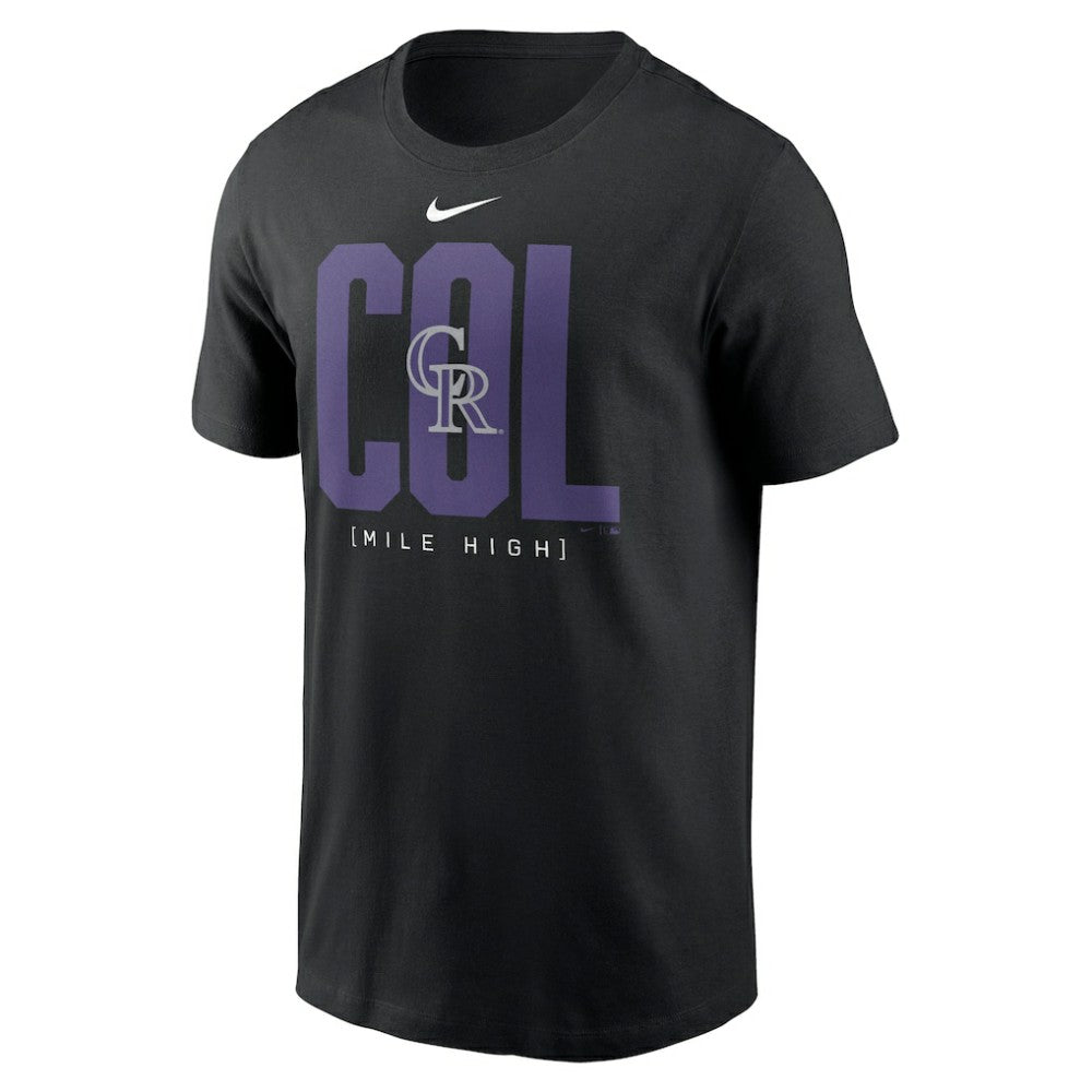 Colorado Rockies Scoreboard T-Shirt - Black | Nike