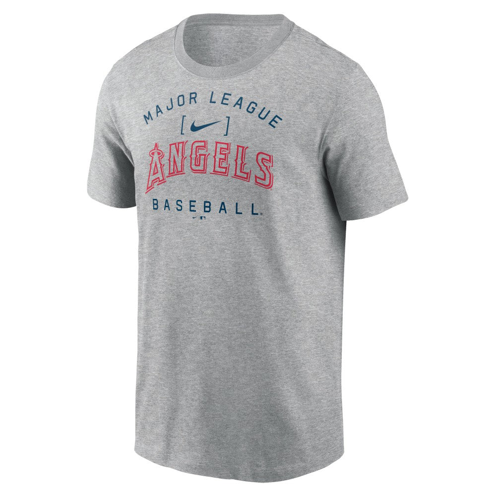 Los Angeles Angels Home Team Athletic Arch T-Shirt - Heather Gray | Nike