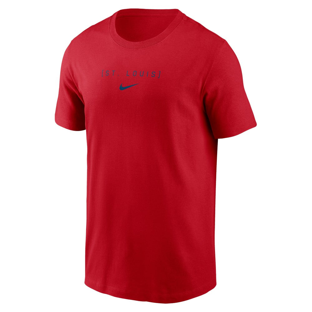 St. Louis Cardinals Large Logo Back Stack T-Shirt - Red | Nike