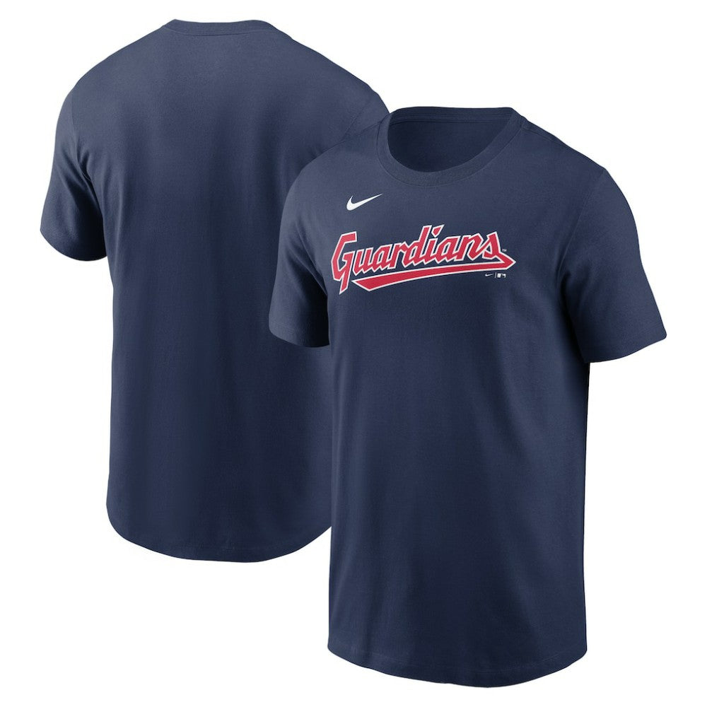 Cleveland Guardians Fuse Wordmark T-Shirt - Navy | Nike