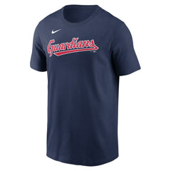 Cleveland Guardians Fuse Wordmark T-Shirt - Navy | Nike