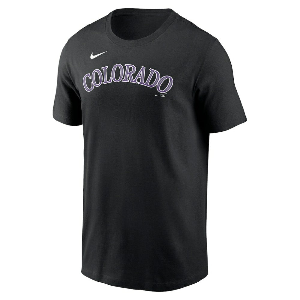 Colorado Rockies Fuse Wordmark T-Shirt - Black | Nike
