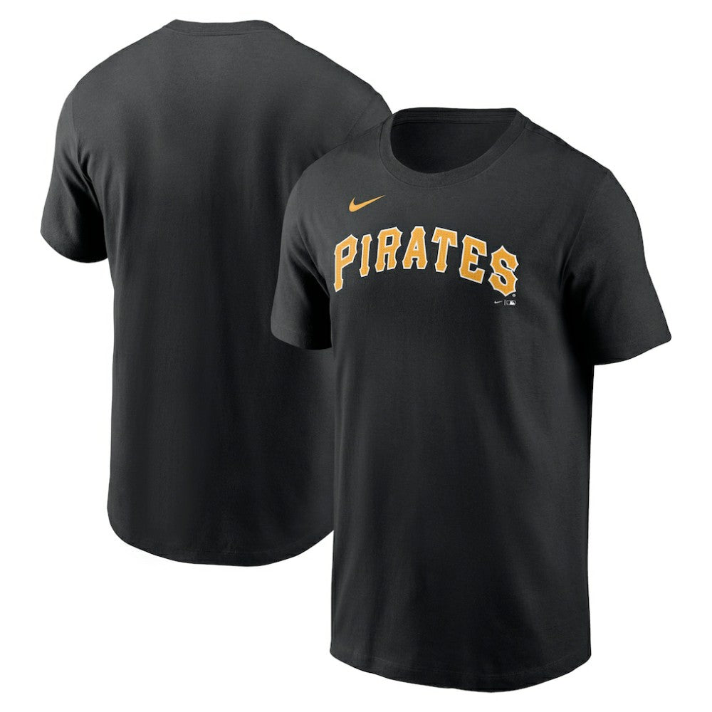 Pittsburgh Pirates Fuse Wordmark T-Shirt - Black | Nike