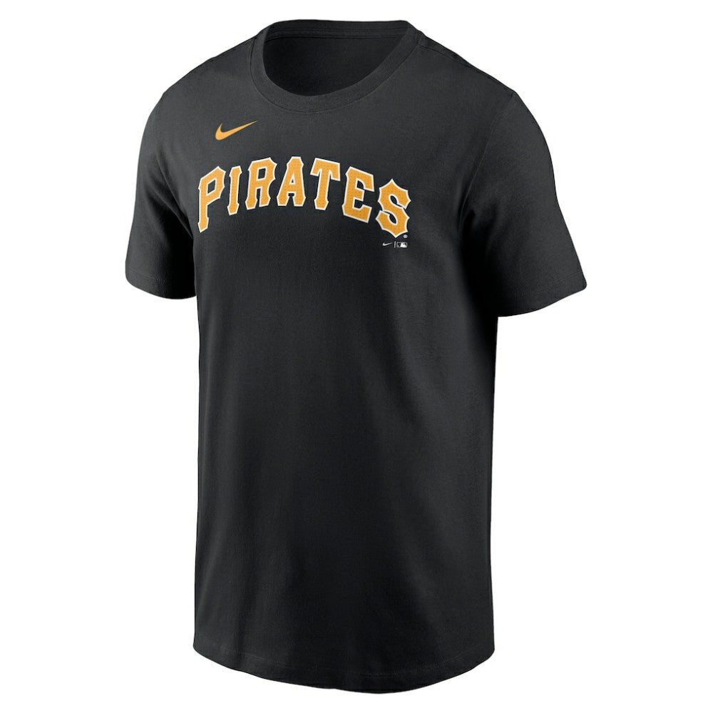 Pittsburgh Pirates Fuse Wordmark T-Shirt - Black | Nike