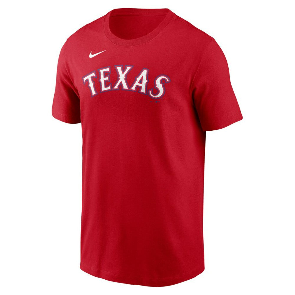 Texas Rangers Fuse Wordmark T-Shirt - Red | Nike