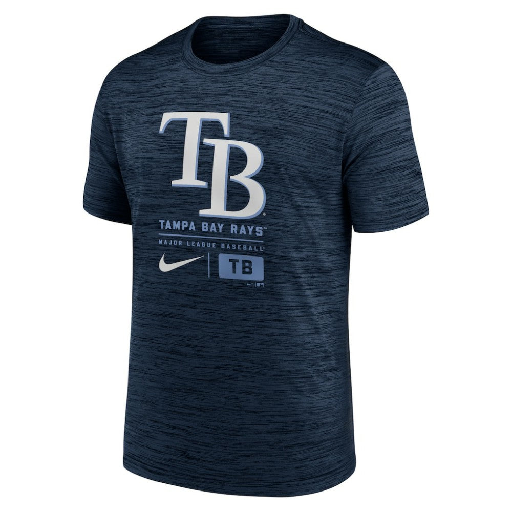 Tampa Bay Rays Large Logo Velocity T-Shirt - Navy | Nike