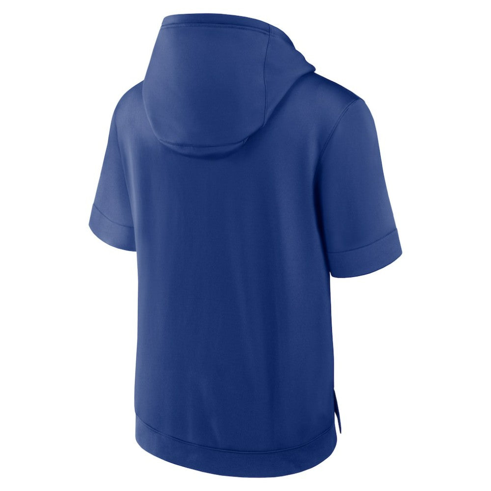Chicago Cubs Tri Code Lockup Short Sleeve Pullover Hoodie - Royal | Nike