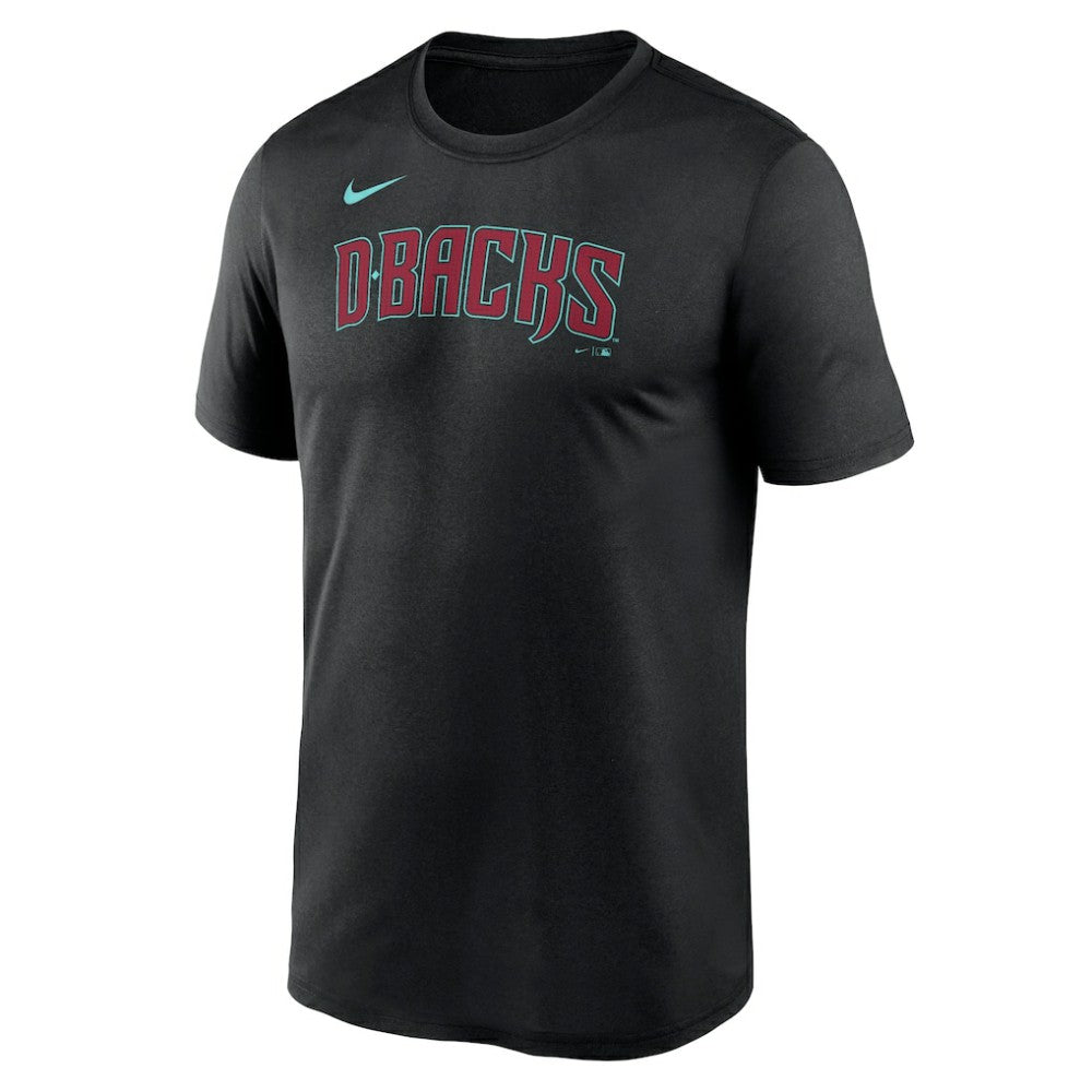 Arizona Diamondbacks Legend Fuse Wordmark T-Shirt  - Black | Nike