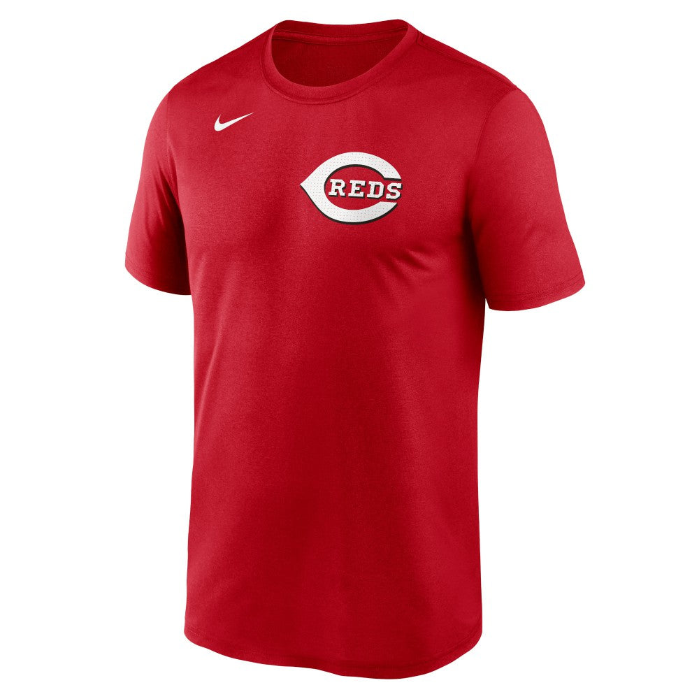 Cincinnati Reds Legend Fuse Wordmark T-Shirt  - Red | Nike