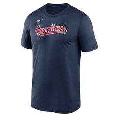 Cleveland Guardians Legend Fuse Wordmark T-Shirt  - Navy | Nike