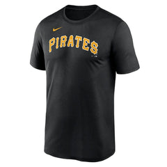 Pittsburgh Pirates Legend Fuse Wordmark T-Shirt  - Black | Nike