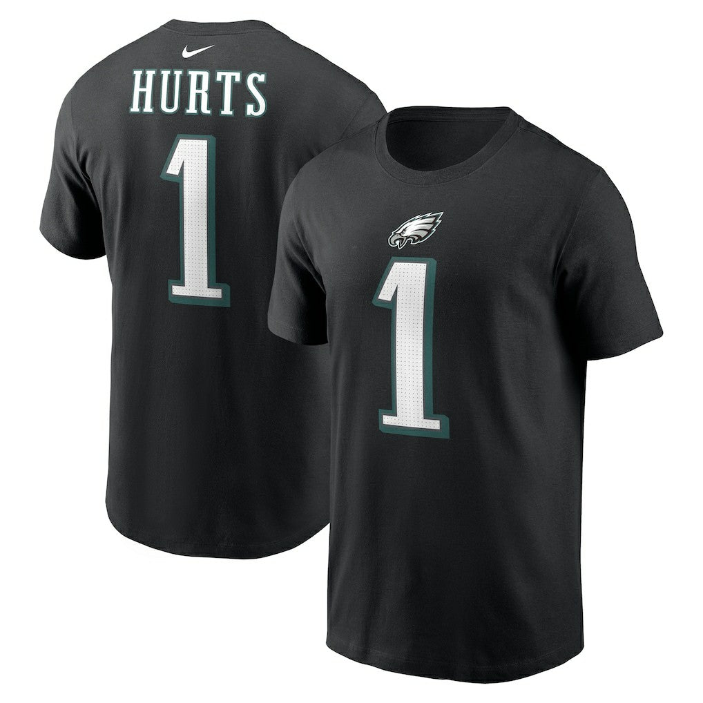 NFL Philadelphia Eagles Jalen Hurts  Player Name & Number T-Shirt