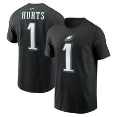 NFL Philadelphia Eagles Jalen Hurts  Player Name & Number T-Shirt