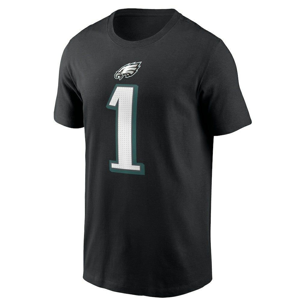 NFL Philadelphia Eagles Jalen Hurts  Player Name & Number T-Shirt
