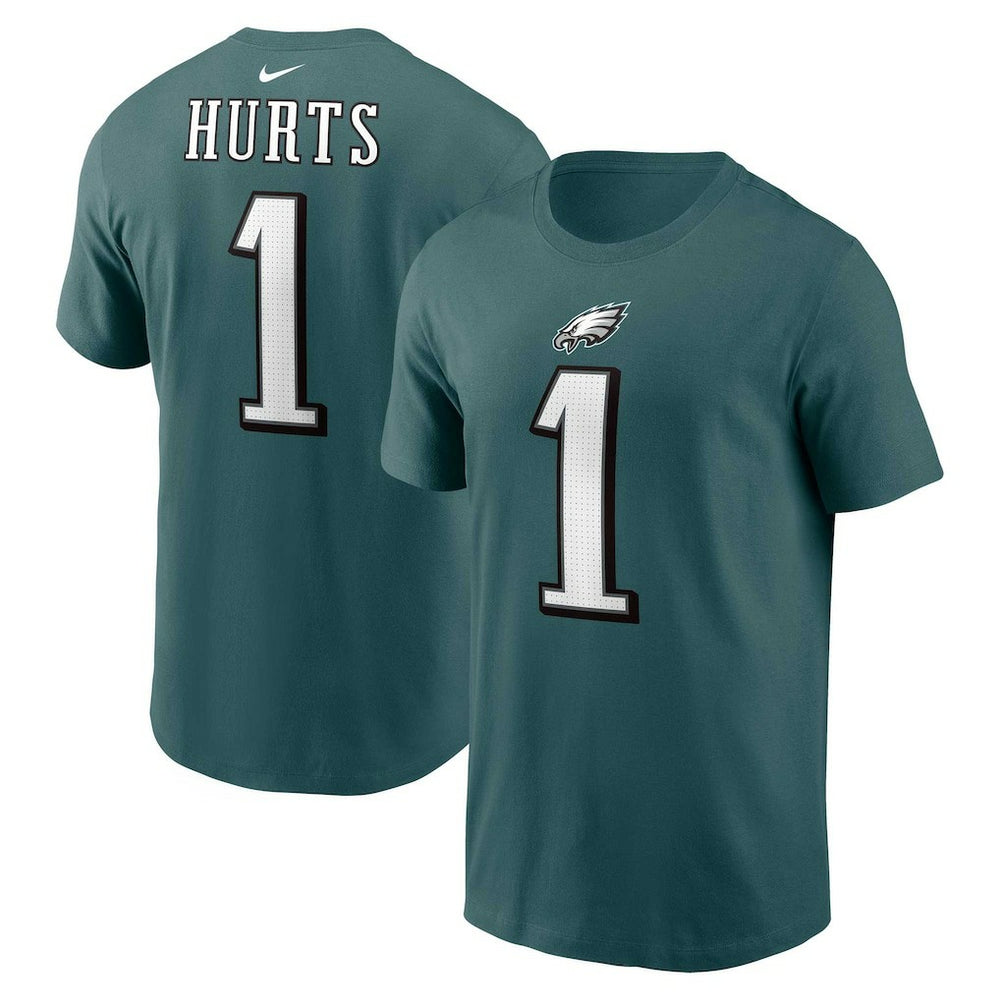 NFL Philadelphia Eagles Jalen Hurts  Player Name & Number T-Shirt
