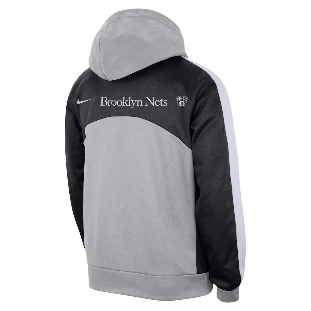 Brooklyn Nets Authentic Starting Five Force Performance Pullover Hoodie - Silver/Black | Nike discount