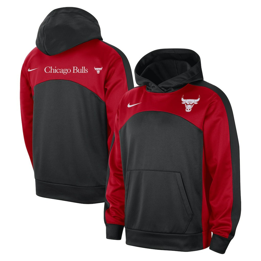 Chicago Bulls Authentic Starting Five Force Performance Pullover Hoodie - Black/Red | Nike for sale