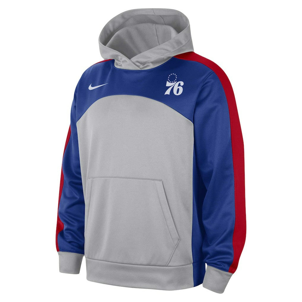 Philadelphia 76ers Authentic Starting Five Force Performance Pullover Hoodie - Gray/Royal | Nike on sale